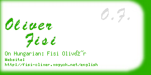 oliver fisi business card